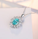 4.36CT Oval Shape  Paraiba Necklace