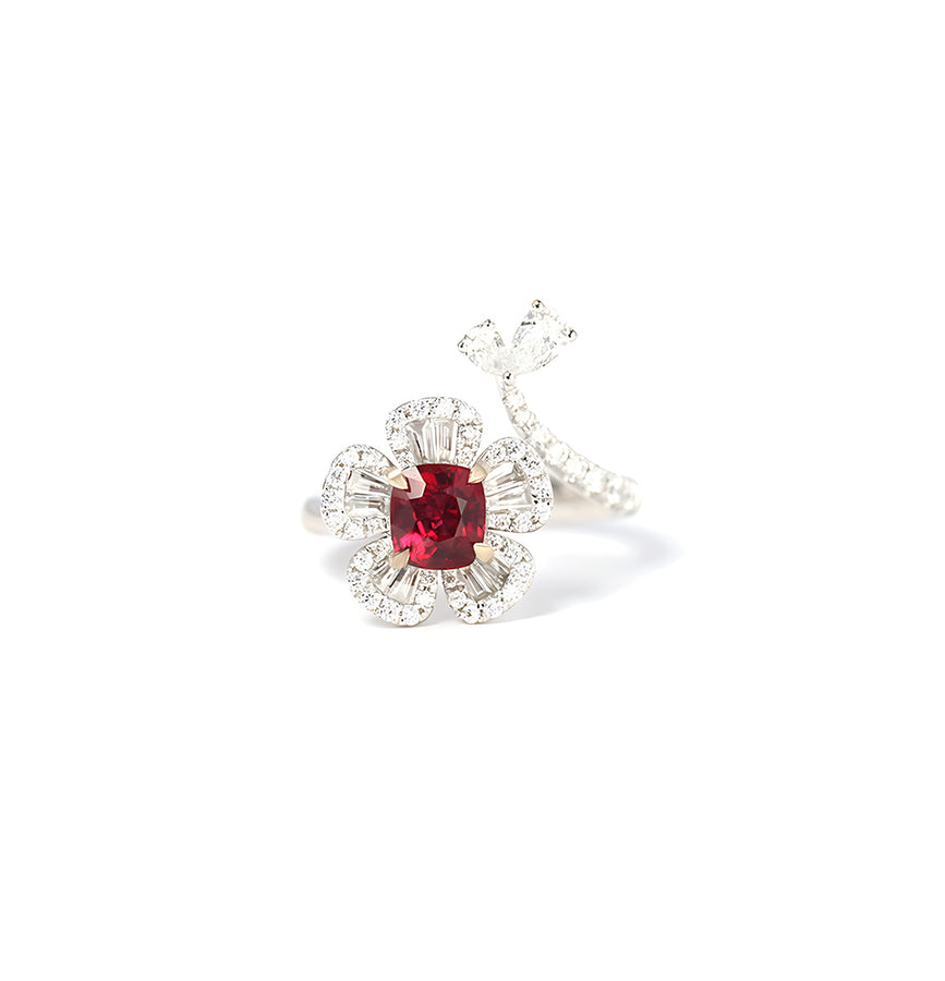 2CT Cushion Spinel Ring