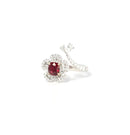 2CT Cushion Spinel Ring