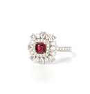 2CT Cushion Spinel Ring