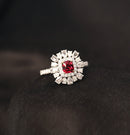 2CT Cushion Spinel Ring