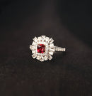 2CT Cushion Spinel Ring