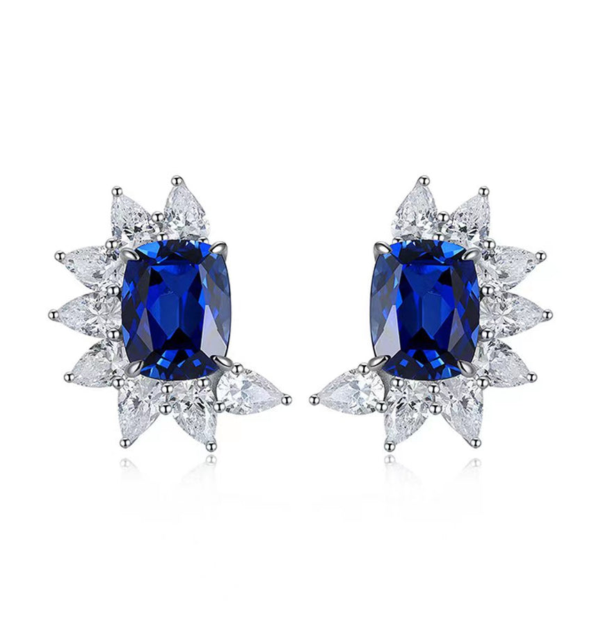 5CT Cushion Shape Stud Earrings