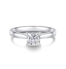 Solitiare Four Claw Princess Shape Moissanite Ring