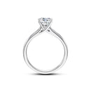 Solitiare Four Claw Princess Shape Moissanite Ring