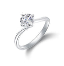 Solitaire Round Shape Moissanite Ring