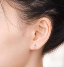 0.24CT Four-Leaf Moissanite Earrings