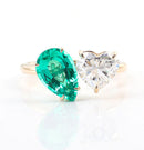 2CT Two Stone Ring