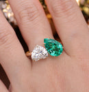 2CT Two Stone Ring