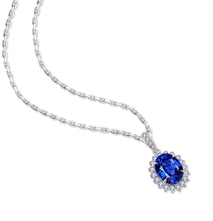 2CT Oval Shape Necklace