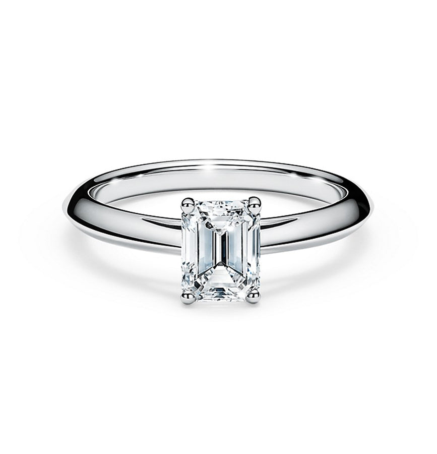 Solitaire Cut Moissanite Ring