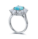 4CT Oval Shape Paraiba Ring